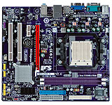 Mother ECS Geforce7050M-M s.AM2+ con Video Geforce 7050, Sonido y Red