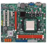 Mother ECS A750GM-M s.AM3 con Video ATI Radeon HD2100, Sonido y Red
