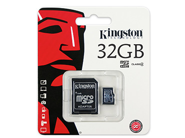 Tarjeta de Memoria Kingston MicroSDHC 32 GB con Adaptador