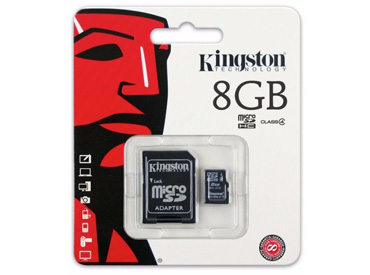 Tarjeta de Memoria Kingston MicroSDHC 8 GB con Adaptador