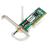 Placa de Red Wireless PCI MSI PC54G3 802.11g / 802.11b