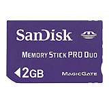 Tarjeta de Memoria Sandisk Memory Stick PRO DUO High Speed 2Gb