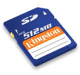 Tarjeta de Memoria Kingston SD 512 Mb