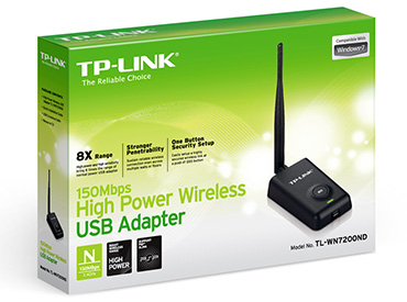 Adaptador de red USB wireless N TP-Link TL-WN7200ND 